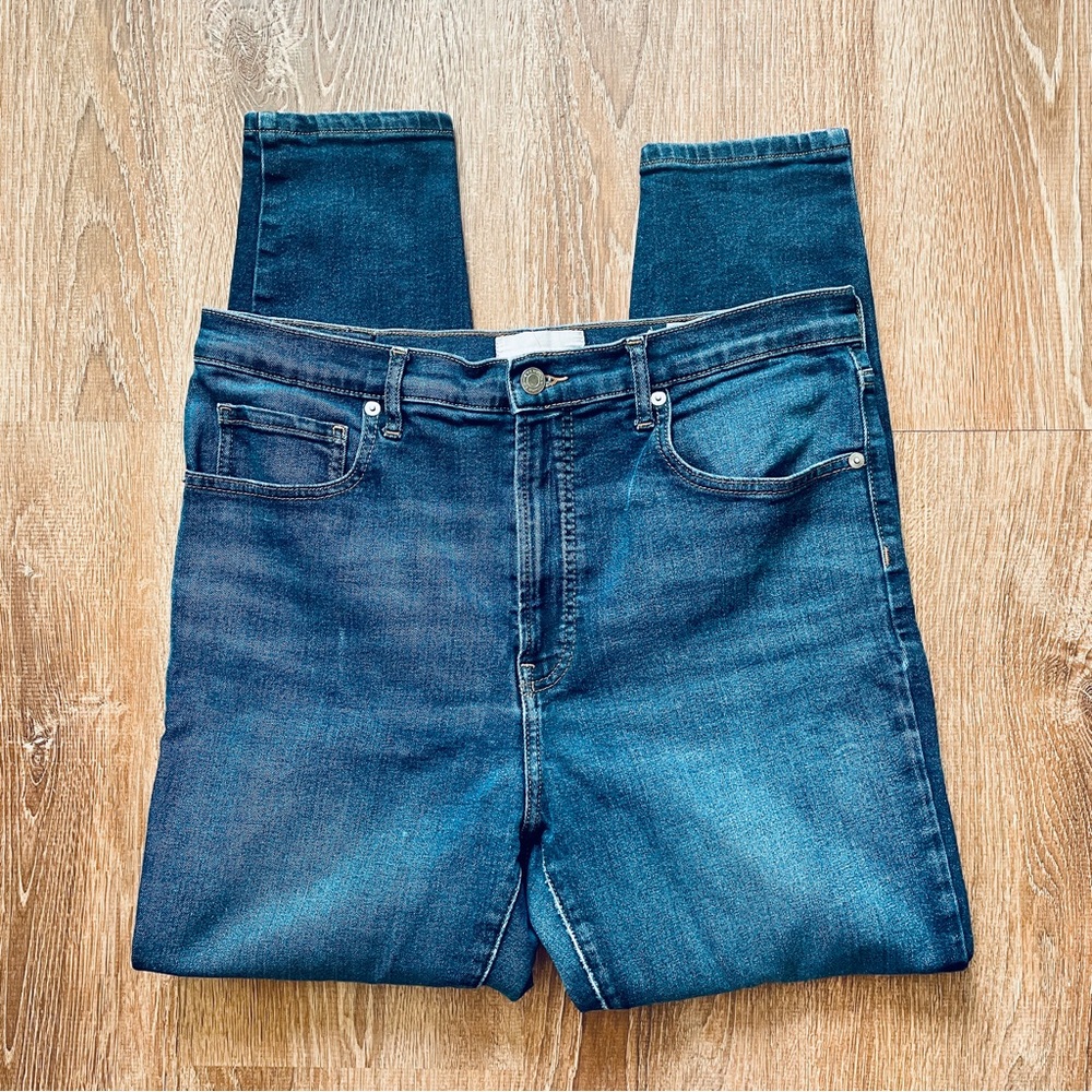 Everlane Women’s High Rise Skinny Jeans Dark Wash Blue Denim Size 32